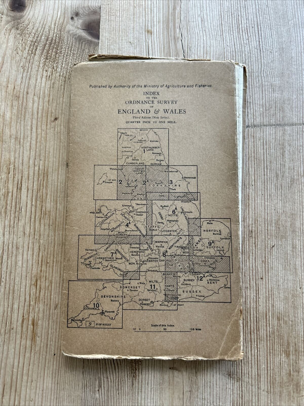 THE BORDER Ordnance Survey Quarter Inch Sheet 1 1921 Sunderland Dumfries