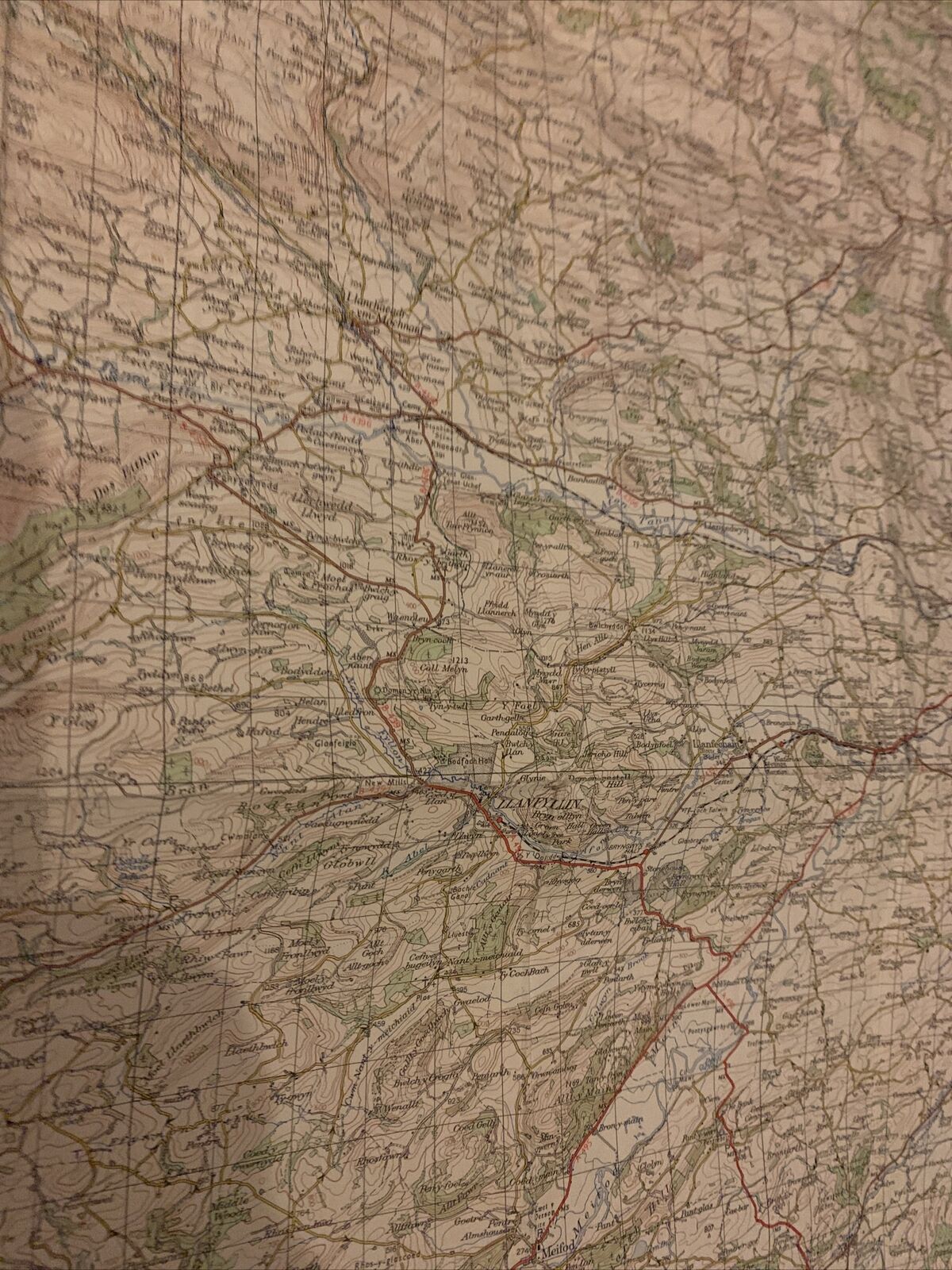 Bala & Welshpool - 7th Series Cloth Ordnance Survey Map One Inch 1963 Sheet 117