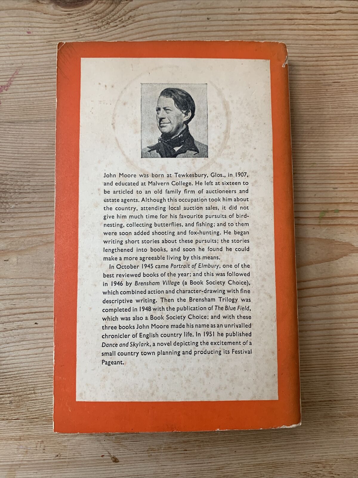 BRENSHAM VILLAGE By John Moore  Penguin Books 1952 Orange Conservation