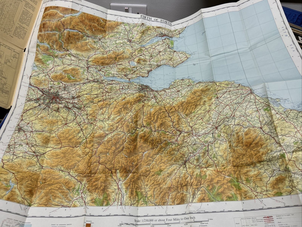 FIRTH OF FORTH Sheet 7 Fifth Series Paper Ordnance Survey Quarter Inch 1961