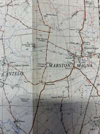 ILCHESTER Ordnance Survey Paper Sheet ST52 1:25000 1959 Kingsdon Queen Camel