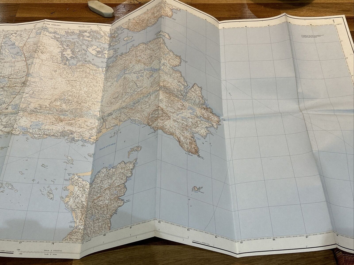 LOCHBOISDALE Ordnance Survey Second Series Pathfinder Sheet NF71/81 1977 Eriskay