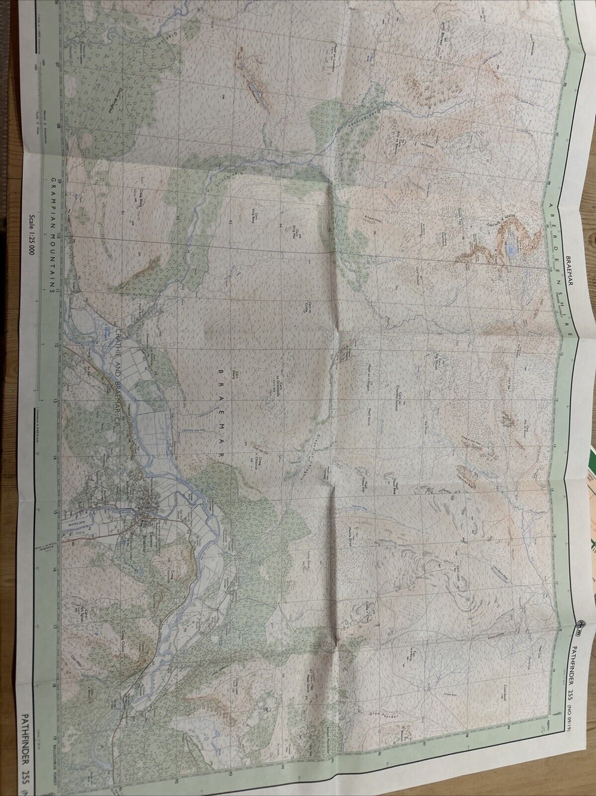 BRAEMAR Pathfinder 255 Ordnance Survey 1:25,000 1975 Carn Liath Derry Cairngorm