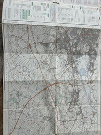 WARRINGTON Ordnance Survey Second Series 1:25,000 Map SJ68/78 Altrincham Hale