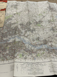 LONDON North East 1964 Seventh Series Ordnance Survey One Inch Map Tilbury