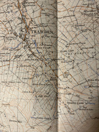 TRAWDEN Ordnance Survey Sheet SD93 1:25,000 First Series 1954 Cockridge