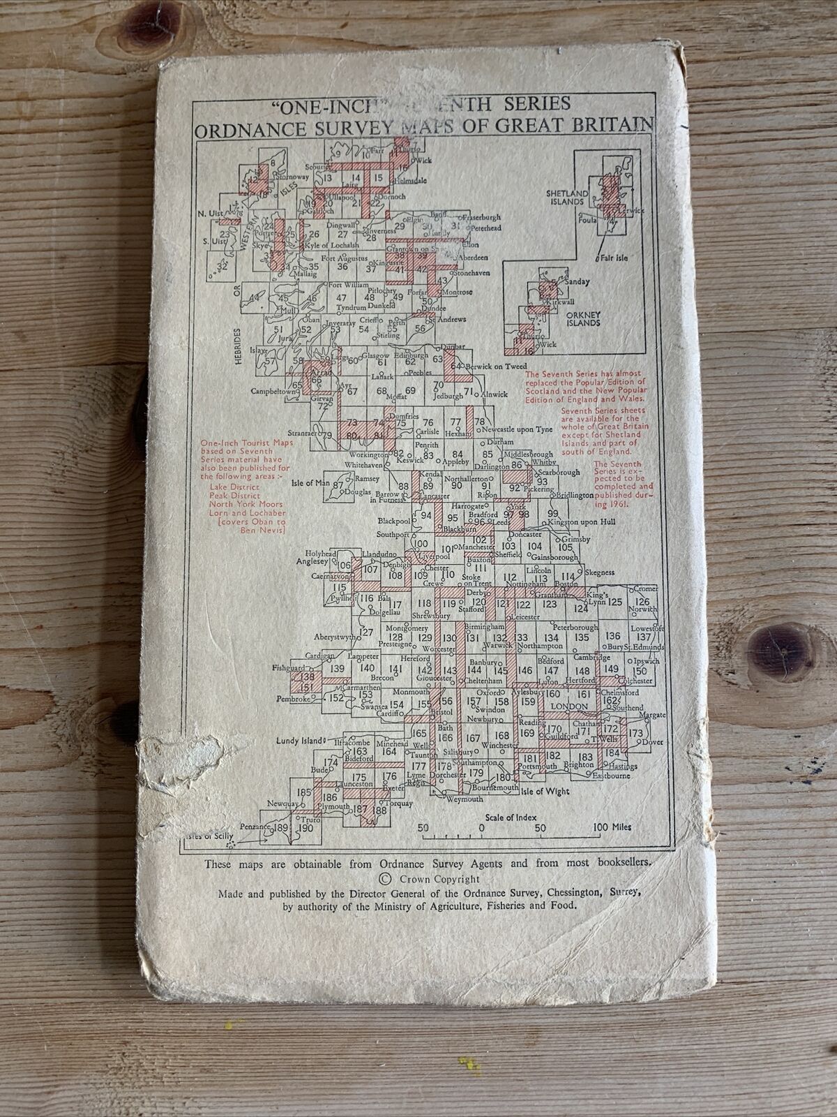 Grantown & Cairngorm No 38 1957 7th Series CLOTH Ordnance Survey One Inch Map