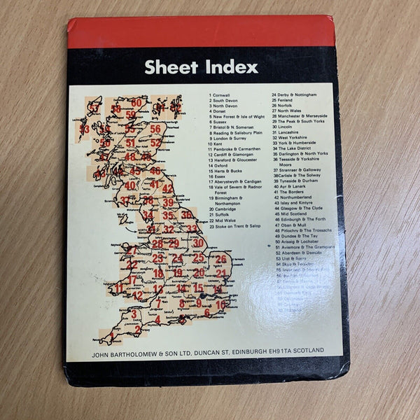 BRISTOL & NORTH SOMERSET - Bartholomew National Map Series No 7 - 1975