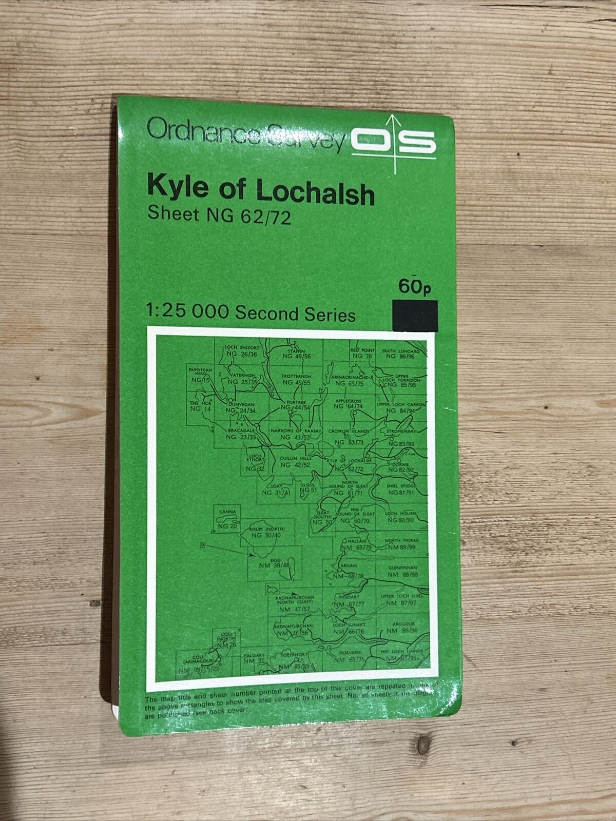 KYLE OF LOCHALSH Ordnance Survey Second Series Pathfinder Sheet NG62/72 1975