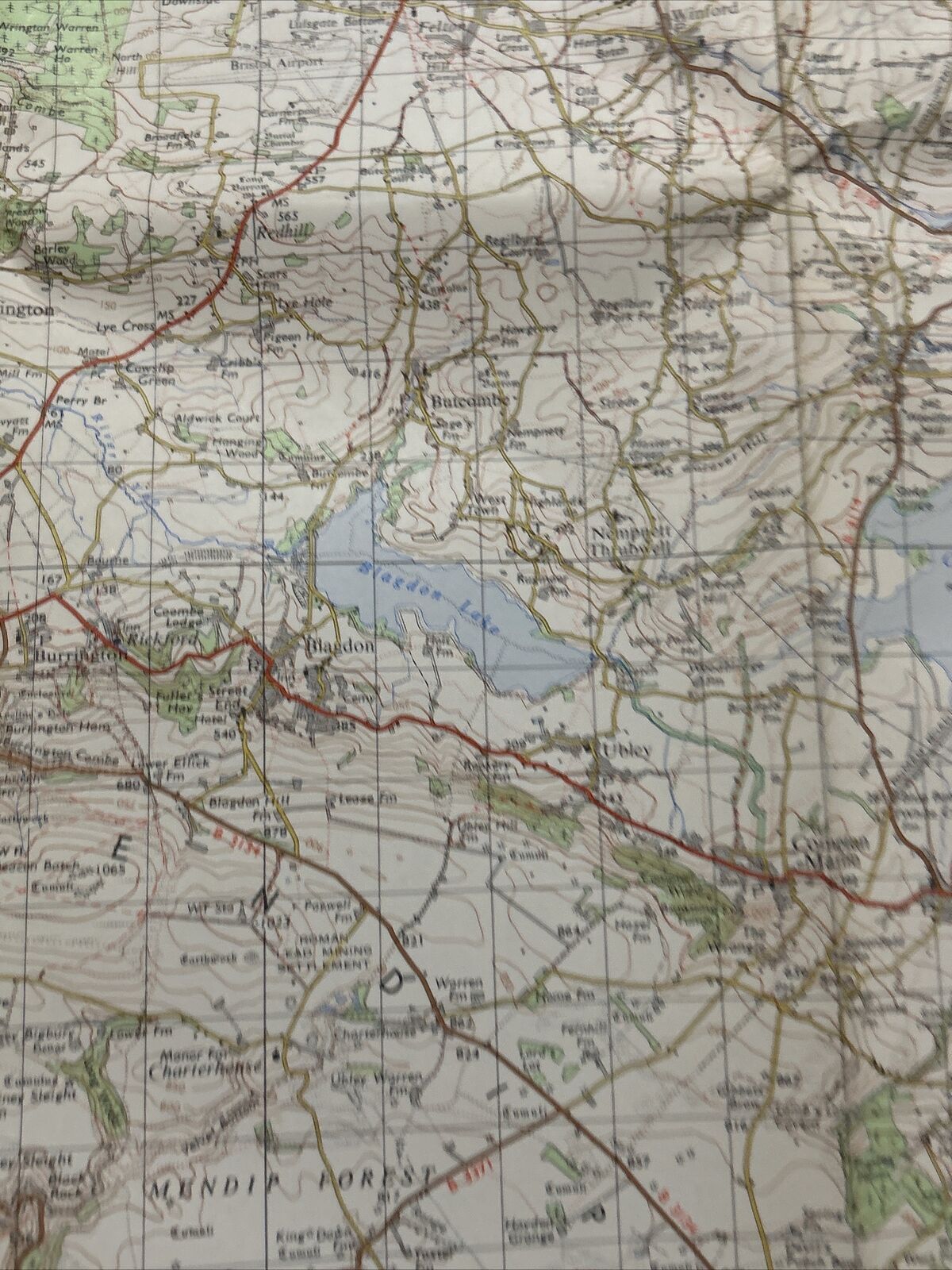 WESTON SUPER MARE Ordnance Survey One Inch Sheet 165 Street Wells  1971