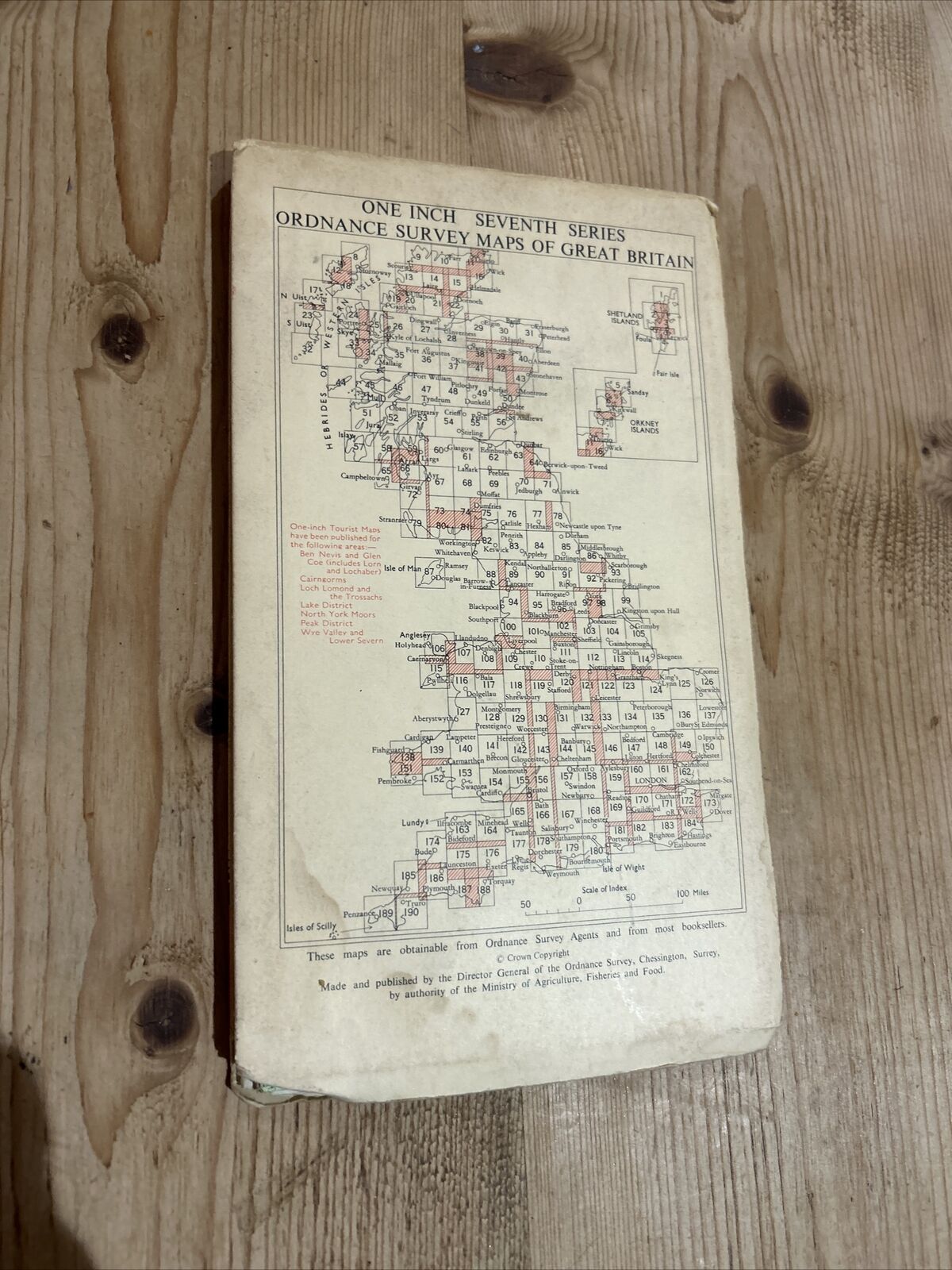 LONDON South East Ordnance Survey Seventh Series CLOTH 1-inch 1964 Sheet 171