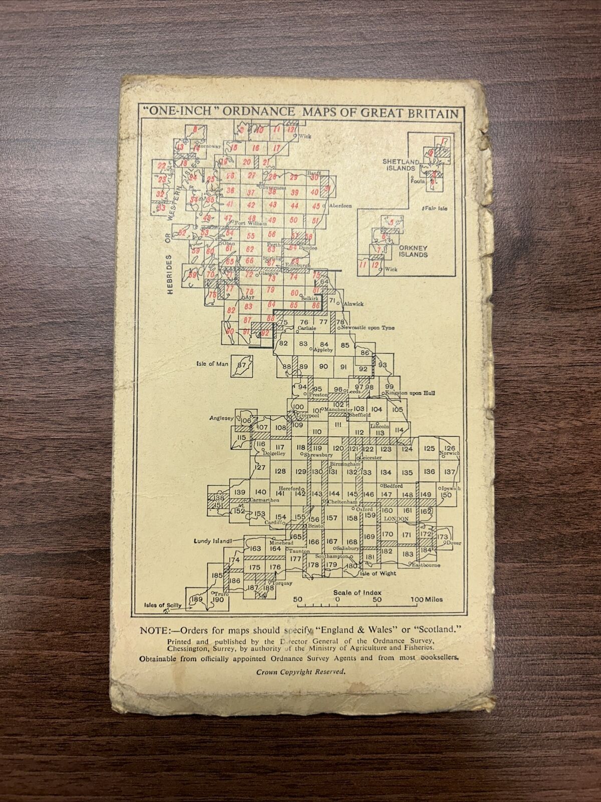 HEXHAM Ordnance Survey Cloth One Inch Map 1947 Sixth Edition Sheet 77 Haydon