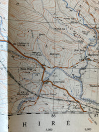 THWAITE Appersett Ordnance Survey 1:25,000 First Series 1958 Sheet SD89 Dales