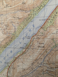 FORT AUGUSTUS Scotland Ordnance Survey One Inch Map 36 Good Condition 1954