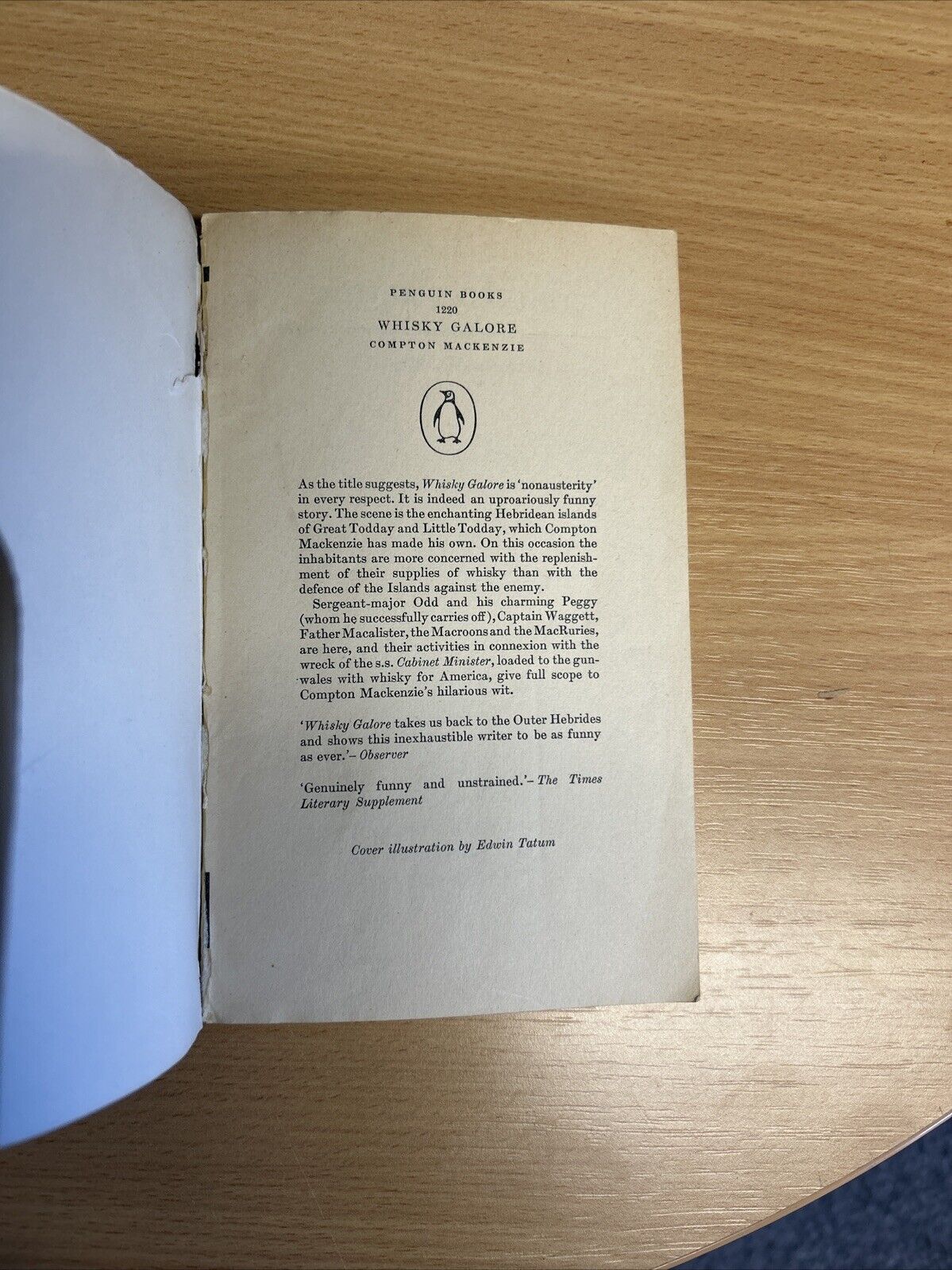 WHISKY GALORE Compton Mackenzie 1958  No 1220 Penguin Books