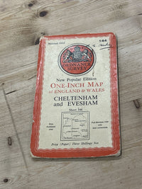 CHELTENHAM & EVESHAM Ordnance Survey Sixth Edition One inch 1946 Sheet 144 Paper