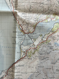 DOLGELLEY Ordnance Survey Paper Map 1953 Seventh Series No 116 Ffestiniog