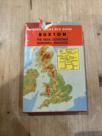 BUXTON PEAK DOVEDALE Bakewell Ward Locks Red Guide Hardback Dust Jacket Maps