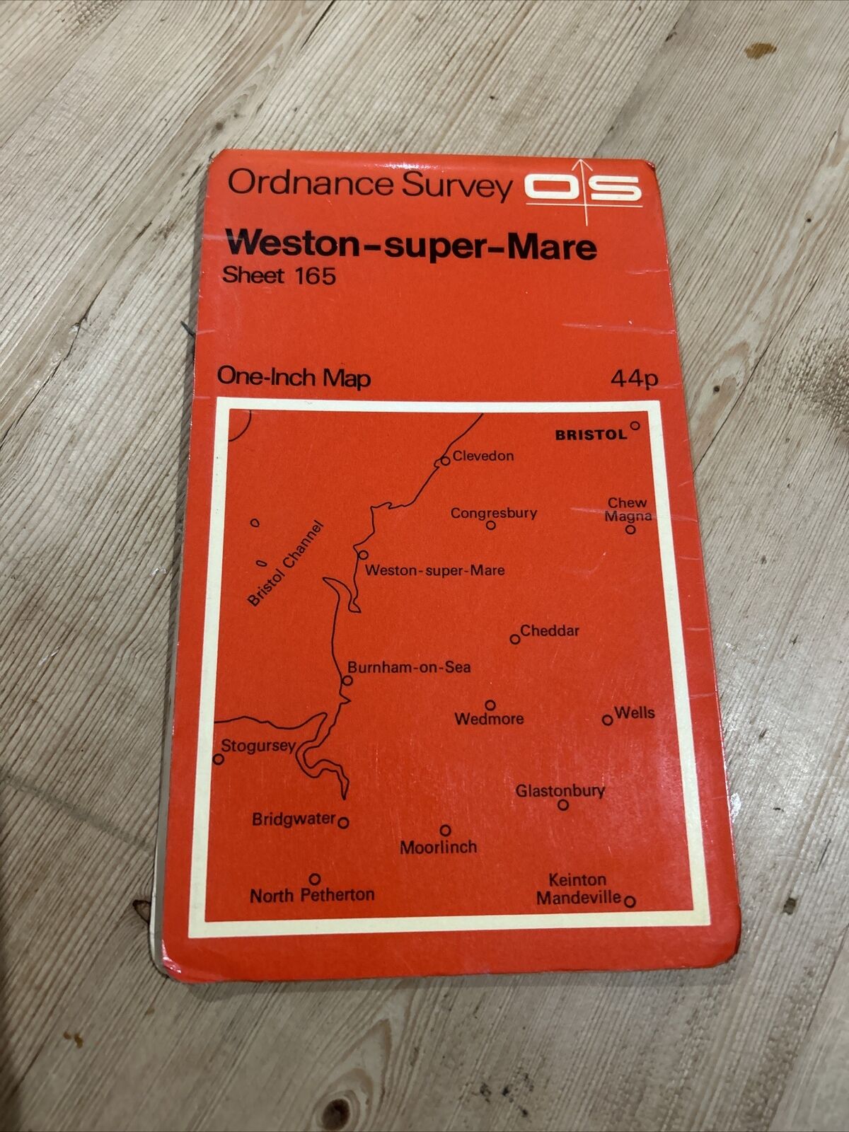 WESTON SUPER MARE Ordnance Survey One Inch Sheet 165 Street Wells  1971