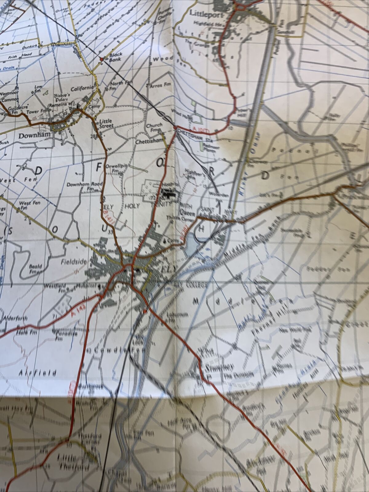 Cambridge & Ely No 135 1954 Seventh Series Ordnance Survey One Inch Map