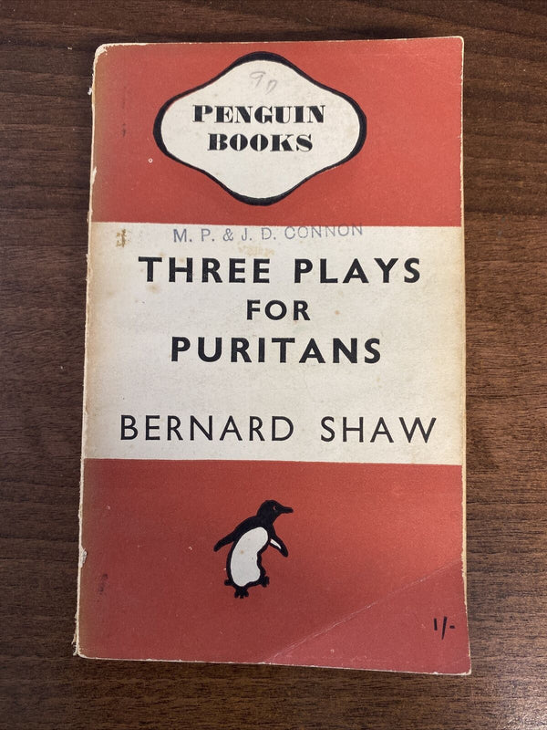 Three Plays For Puritans Bernard Shaw (562) PENGUIN PAPERBOOK RED COVER