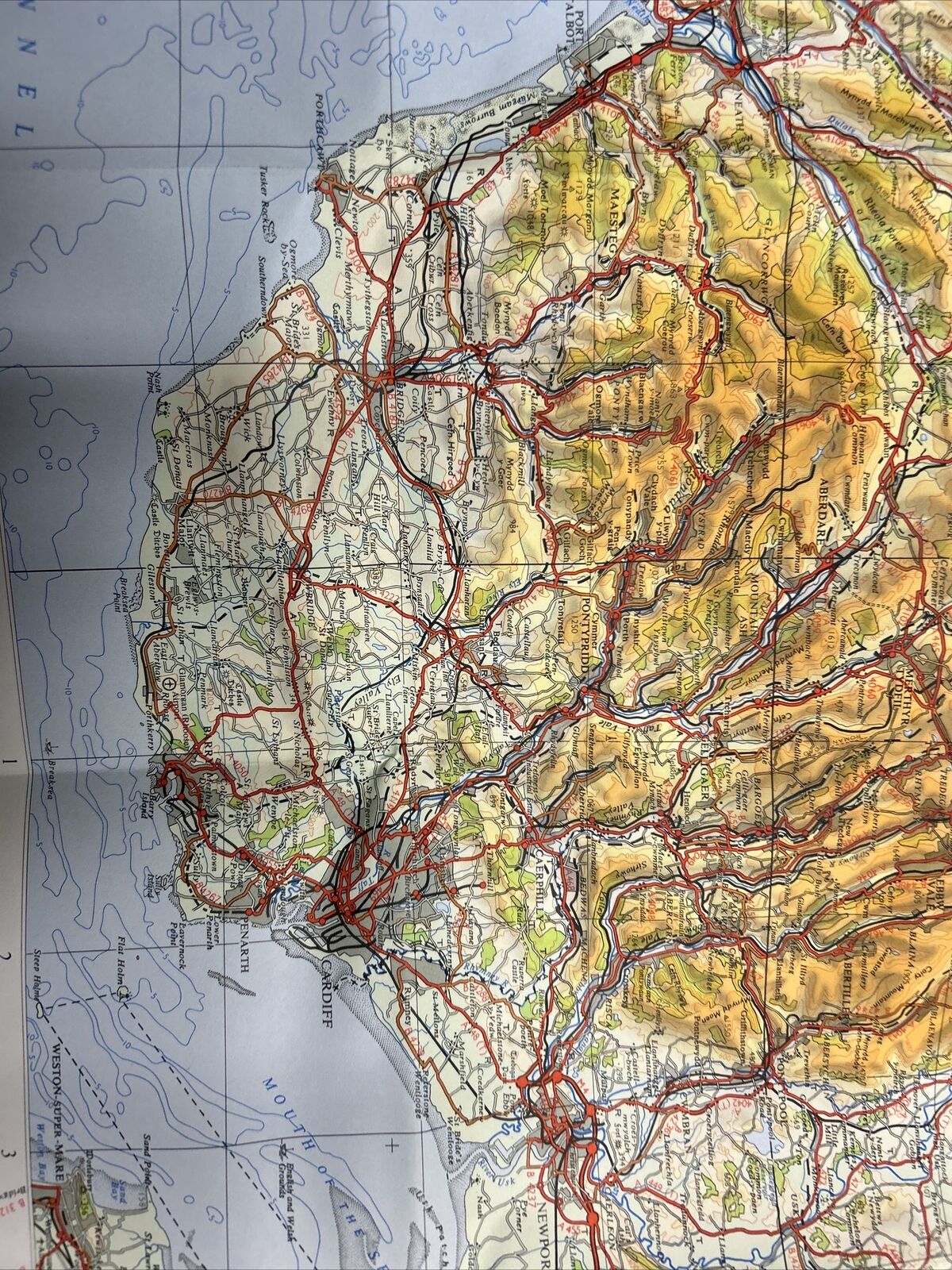 SOUTH WALES Ordnance Survey Quarter Inch Sheet 12 1967 Map St Brides Aberdare