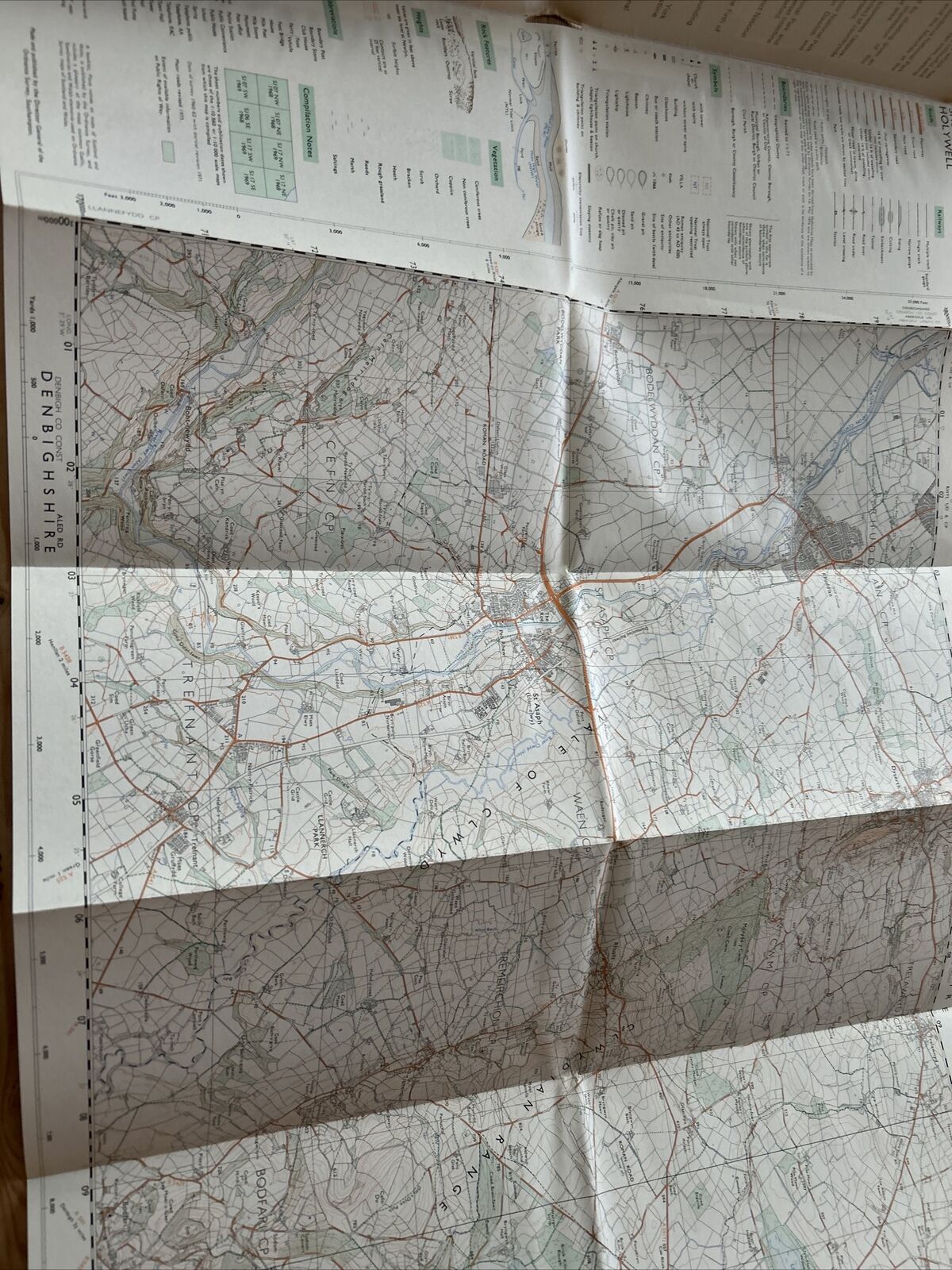 HOLYWELL Ordnance Survey Second Series Map SJ07/17 1974 North Wales Dyserth