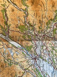 The EASTERN HIGHLANDS Ordnance Survey Paper Sheet 5 Quarter Inch Map 4th Ed 1946