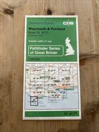 WEYMOUTH & PORTLAND Pathfinder 1343 Ordnance Survey SY67/77 1:25000 1979 Easton