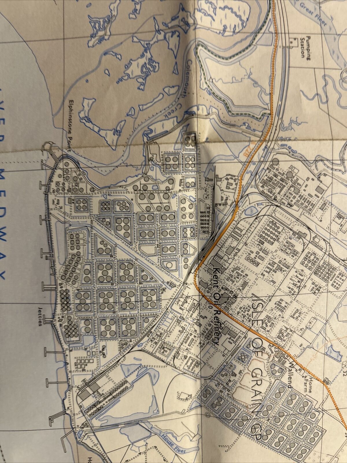 ISLE OF GRAIN Ordnance Survey Second Series Pathfinder Sheet TQ87 1984