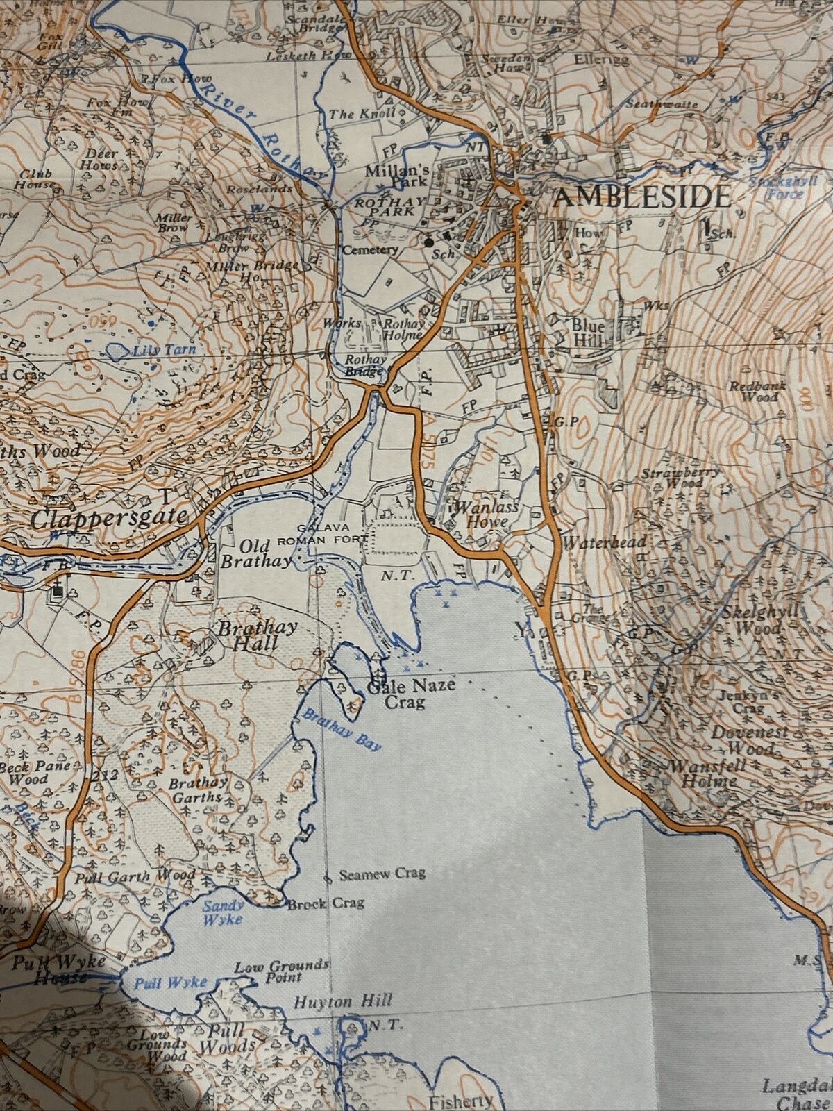 AMBLESIDE Ordnance Survey 1:25000 First Series Map NY30 1959 Grasmere Skelwith