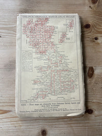 BRISTOL & STROUD Ordnance Survey CLOTH Seventh Series Map 1 Inch 1953 Sheet 156