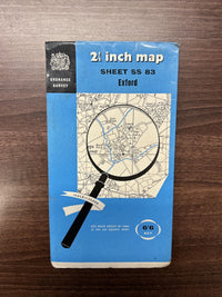 EXFORD - Ordnance Survey 2 & Half Inch Sheet SS83 1962 Withypool