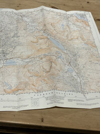 LLYN CWELLYN Ordnance Survey Sheet SH55 Map 1:25000 First Series 1953 Rhyd Ddu