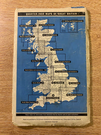 Southern England -Ordnance Survey Quarter Inch Sheet 16 1962 Map Bristol Cardiff