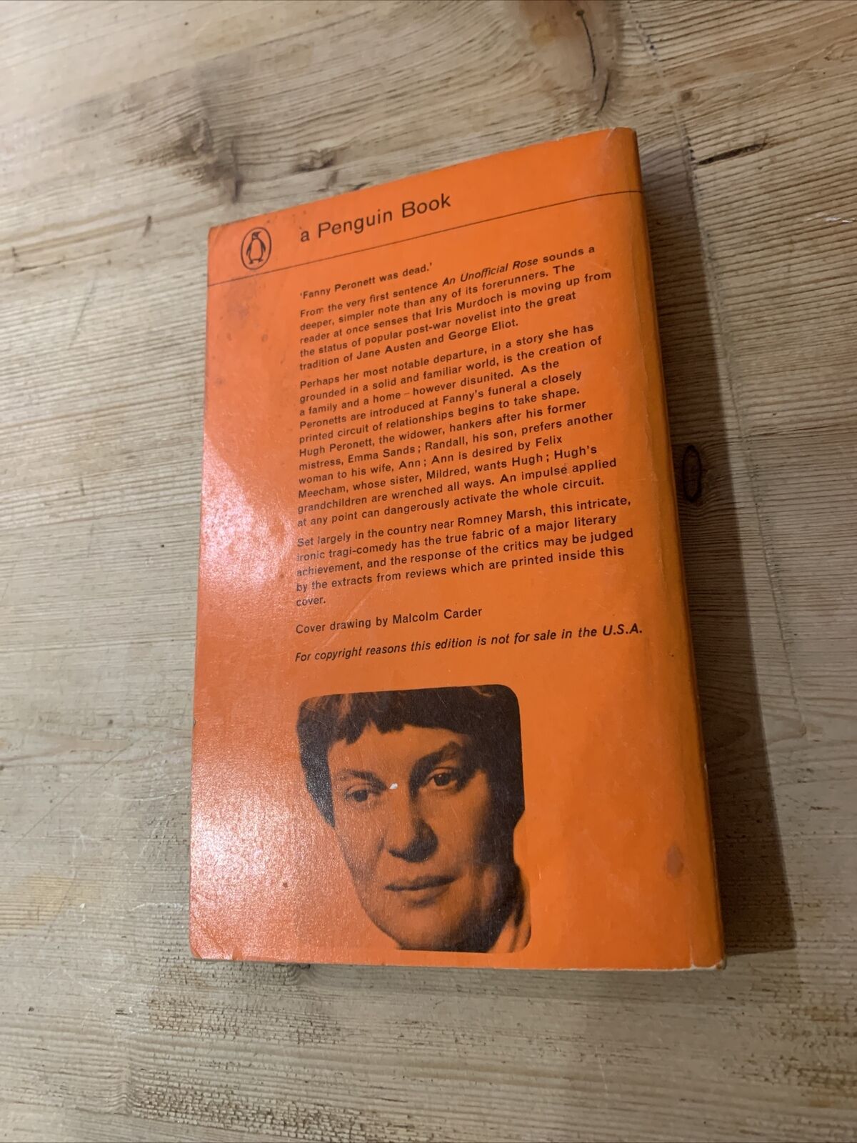 AN UNOFFICIAL ROSE  - IRIS MURDOCH - Penguin Books No 2154 1962 Romney Marsh