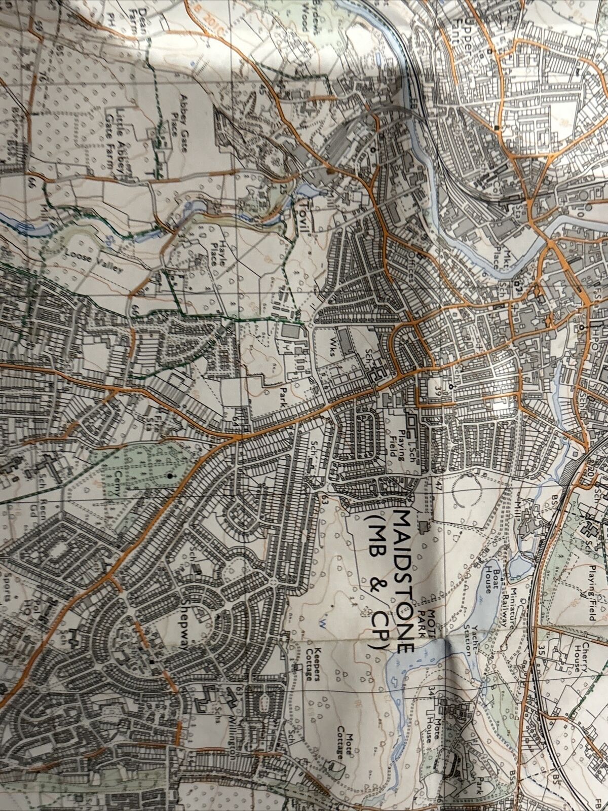 MAIDSTONE Ordnance Survey Second Series 1:25,000 Map TQ65/75 1975 Borough Green