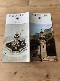 SALZBERG Austria Colour Guide Booklet 1970s? Maps Photographs