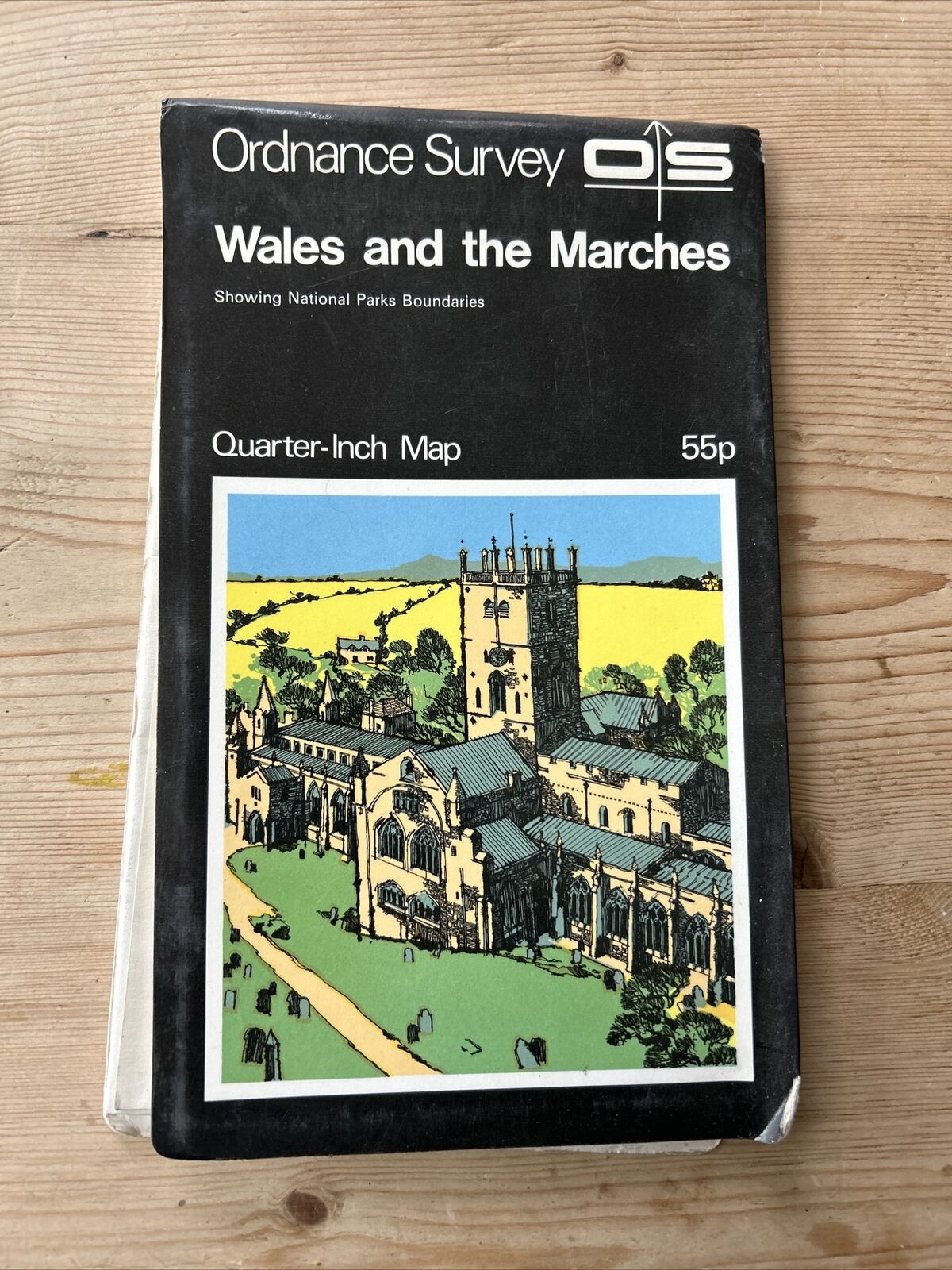 WALES & THE MARCHES Ordnance Survey Quarter Inch Map 1971 Lleyn Oswestry Fifth S