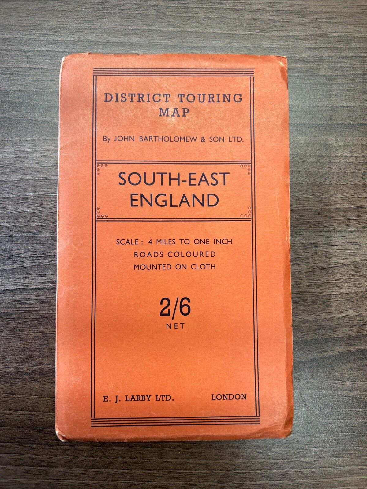 LONDON SOUTH EAST - R A C TOURING MAP New Official Dissected CLOTH picture Cover