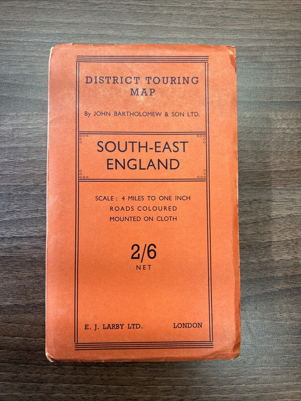 LONDON SOUTH EAST - R A C TOURING MAP New Official Dissected CLOTH picture Cover