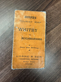 WHITBY Hornes Tourist Cloth Map 1906? Produced By Gall & Inglis Saltburn