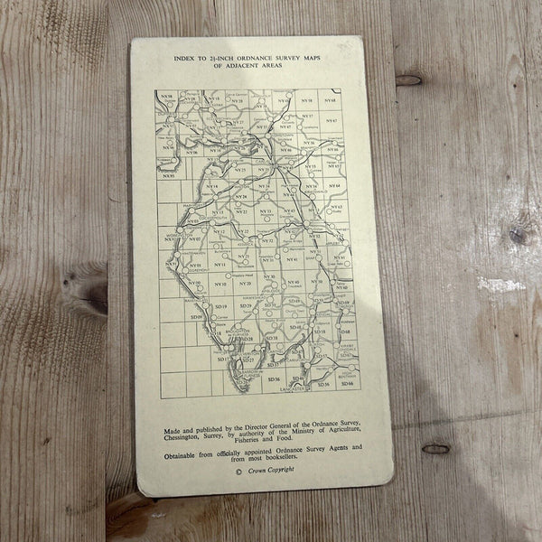 AMBLESIDE Ordnance Survey Sheet NY30 1:25000 1959 Grasmere Rydal