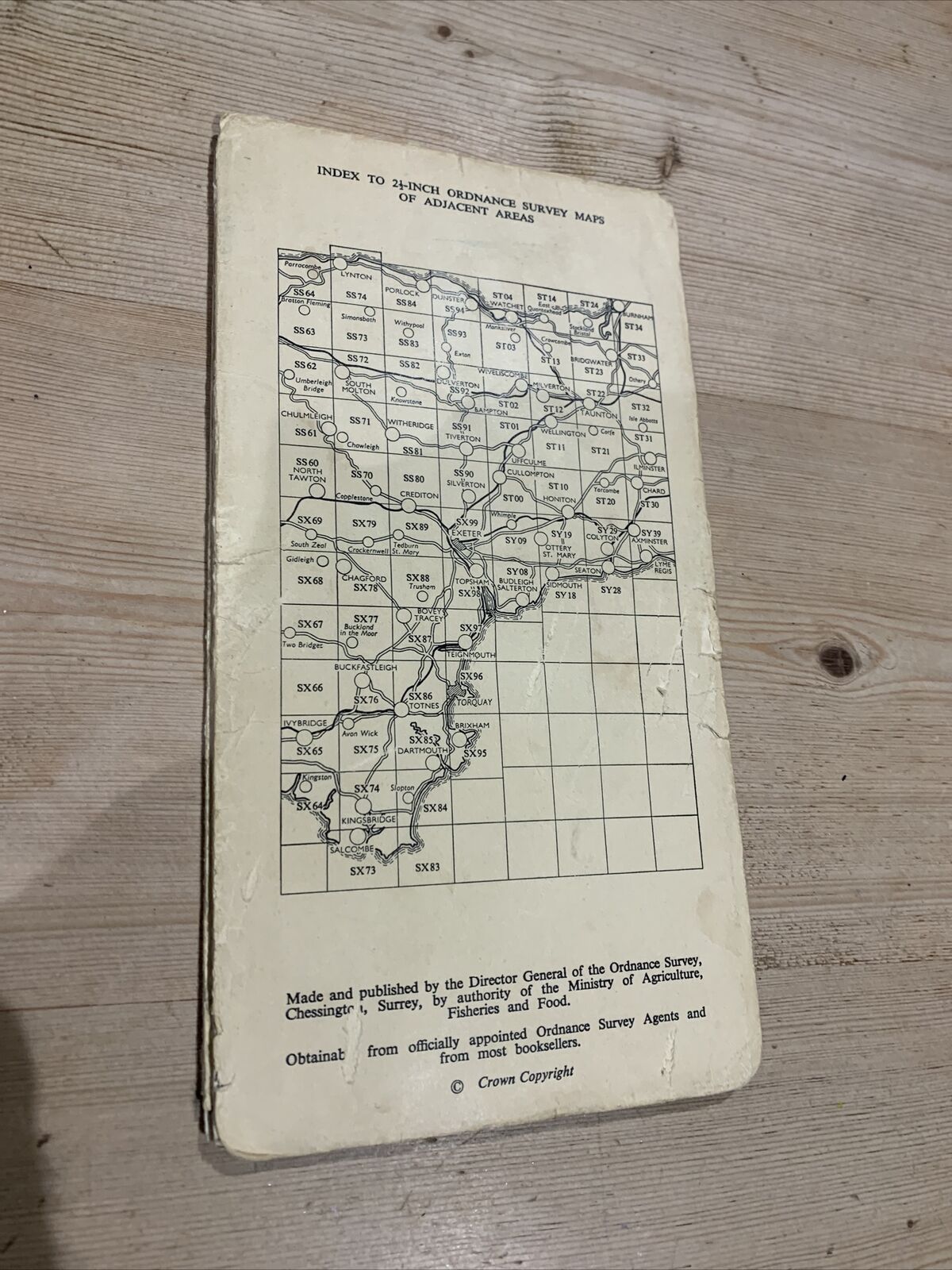 WIDECOMBE In The MOOR Ordnance Survey Sheet SX77 1:25000 1959 Devon Buckland