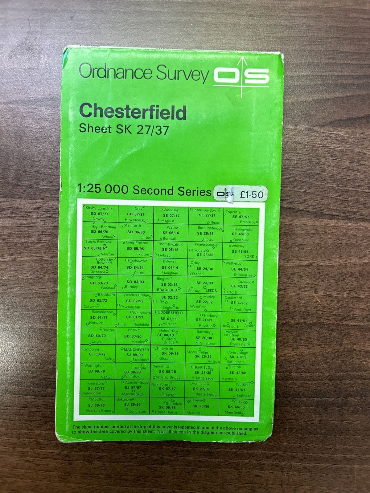 CHESTERFIELD Ordnance Survey Second Series Pathfinder Sheet SK27/37 1979