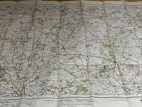 BICESTER Ordnance Survey Paper 1 Inch Map 1919 No 94 Contoured Buckingham