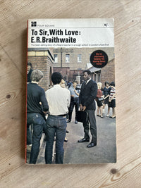 TO SIR, WITH LOVE E R Braithwaite 1967 Four Square Paperback Sidney Poitier Film