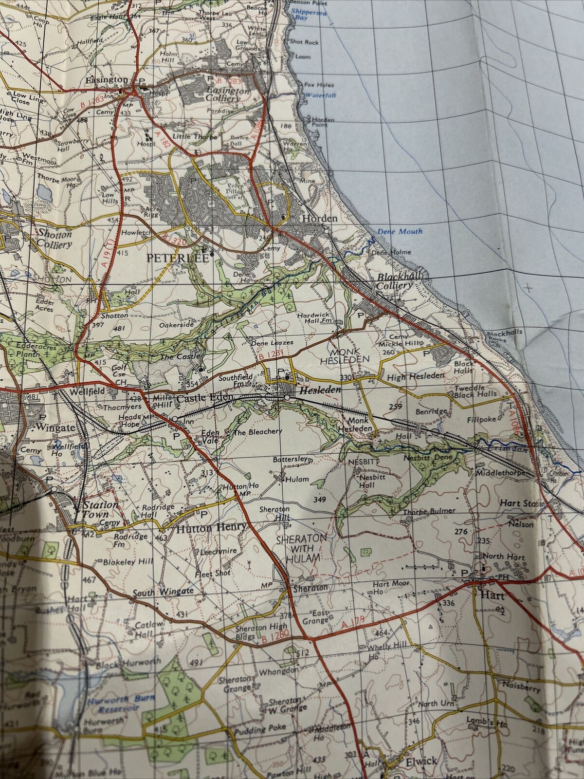 DURHAM Ordnance Survey Paper One Inch Map 1961 Seventh Edition Sheet 85