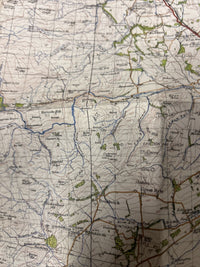 ALNWICK Ordnance Survey Cloth One Inch Map 1947 Sixth Edition Sheet 71 Coquet Is