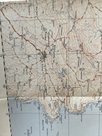 HELFORD RIVER Cornwall Ordnance Survey Sheet SW72  Two & Half Inch MAP 1960